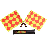 Drapeaux de juge de touche de football, drapeau d'arbitre de football, drapeaux d'arbitre de football professionnels pour la promotion