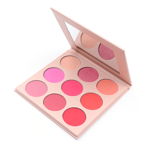 Long Lasting High Pigmented Face 9 Colors Shimmer <strong>Matte</strong> <strong>Blush</strong> Palette Private Label - Product Image 4