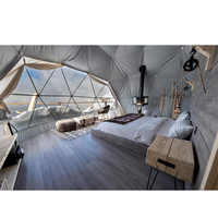 Meilleure vente design moderne tentes géodésiques dôme maison glamping dôme tentes pour hôtel de luxe en utilisant 6m 8m 7m