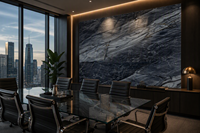 Panel de Pared de PVC con Revestimiento UV, Lámina de Mármol, 3 mm, 1220x2440 mm, Impermeable, Ignífugo, Antiarañazos, Alto Brillo, Moderno, para Interiores de Hoteles, OEM