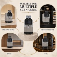 Mesin Espresso Kafe Profesional Layar Sentuh Cerdas Fungsi Pour-Over Latte untuk Penggunaan Komersial Hotel Kedai Kopi