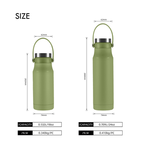 Bouteille d'eau en acier inoxydable ANSHENG en gros, bouteille d'eau isotherme personnalisée avec emballage en boîte - Product Image 4
