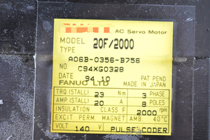 1 pièce neuve d'origine, moteur AC Ltd. <span class=keywords><strong>20f</strong></span>/2000 A06b-0356-b756 Plc - Product Image 3