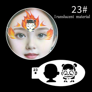 แม่แบบลายเพ้นท์ตัวและสักลายยอดนิยมสำหรับศิลปะบนใบหน้าและร่างกาย - Product Image 3