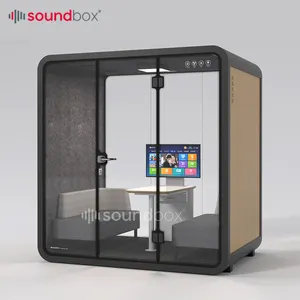 Indoor ODM Acoustic Booth For Co-working Space Eco-friendly Sound Reduce Office Pod