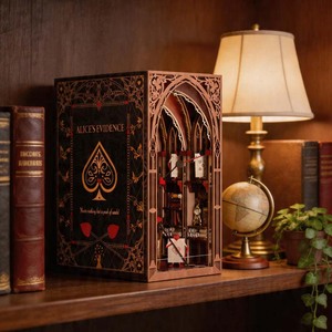 Minicity rompecabezas <span class=keywords><strong>de</strong></span> madera <span class=keywords><strong>libro</strong></span> Nook Kit Alice's Evidence 3D juguetes <span class=keywords><strong>de</strong></span> madera casa <span class=keywords><strong>de</strong></span> muñecas habitación para ideas <span class=keywords><strong>de</strong></span> regalos novedosos - Product Image 1