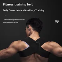 Ceinture de soutien pour corriger la posture du dos, en tissu respirant, légère, protection avancée pour hommes