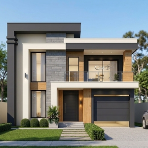 Villa in Acciaio Leggero ad Alta Resistenza: Casa Prefabbricata Moderna <span class=keywords><strong>a</strong></span> 2 Piani con Telaio in Galvalume, Resistente ai Terremoti 9, Ignifuga e Isolata, Ottimo Rapporto Qualità-Prezzo - Product Image 1