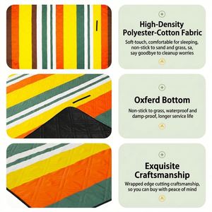 Waterproof Sand Proof Blanket <b>Foldable</b> Outdoor Picnic Mat Portable <b>Beach</b> Camping Travel Rug - Product Image 2