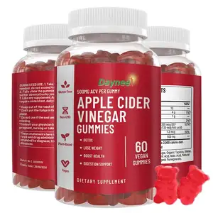 ACV pelangsing gummy Bear detox cepat membakar perut datar cuka sari apel Gummies penurunan berat badan dengan ibu