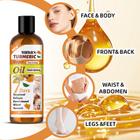 Huile essentielle de massage corporel au curcuma SUMAX 200 ml 7 jours