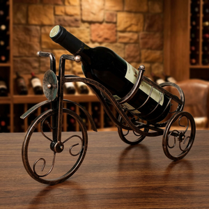 Soporte de Metal Antiguo para Copas de Vino, Capacidad para 5-9 Copas, Mueble Decorativo para el Hogar - Product Image 5