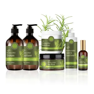 Private Label Organic Hair Care Natural Sulfate Free Rosemary Essential Oil Nourishing Hair Mask Shampoo And Conditioner