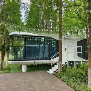 Nueva llegada 18sqm 28sqm 38sqm habitaciones de hotel prefabricadas modernas Casa de cápsulas de diseño de vidrio personalizado - Product Image 2