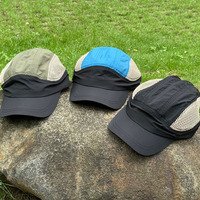 Gorra deportiva ajustable para exteriores Gorra deportiva de rendimiento no estructurado Gorra de entrenamiento de secado rápido resistente al agua Sombrero ligero para correr
