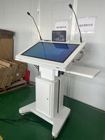 Podium numérique avec chargement sans fil Podium intelligent avec microphone sans fil Pupitre multimédia