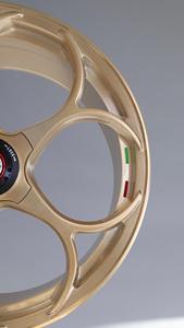 Jantes forgées SHIN de 19, 20, 21 et 22 pouces, à blocage central, de luxe, entièrement dorées, classiques, forgées, en alliage, pour Alfa Romeo 4C Giulia Stelvi - Product Image 6