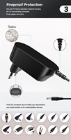 Adaptateur secteur AC/DC 12V 5V 3A à brancher sur PC, certifié CE