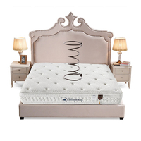 Matelas à ressorts ensachés Queen Size en mousse, roulé, 25 cm, avec tissu, latex et fibre de coco