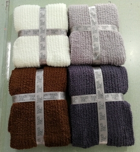 Super doux de luxe zéro défaut 100% polyester plume fil tricot bébé <span class=keywords><strong>couverture</strong></span> - Product Image 2