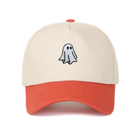 Gorra de Béisbol Bordada de Dos Tonos con Visera Curva, de Sarga de Algodón, Ajustable con Cierre a Presión, 58-60cm, Personalizable OEM