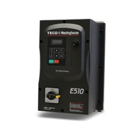 Variateur de fréquence TECO VFD triphasé 400V AC 1500W, design compact économique, garantie 24 mois, IP21, contrôle V/F du moteur