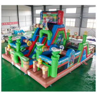 Parcours d'obstacles gonflable en PVC personnalisé et détachable pour enfants, jeu gonflable avec souffleur