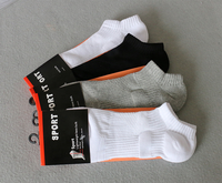 Vente en gros usine – Chaussettes de sport respirantes en tricot pour l'automne, à compression, confortables, invisibles, avec logo discret et doublure en coton pour la course à pied