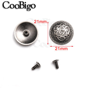 Goujons métalliques rivets <span class=keywords><strong>pointes</strong></span> Punk Rock vêtements sac à chaussures collier pour animaux <span class=keywords><strong>de</strong></span> compagnie bricolage accessoires d'artisanat en cuir bouclier nœud chinois croix # GZ062 - Product Image 3
