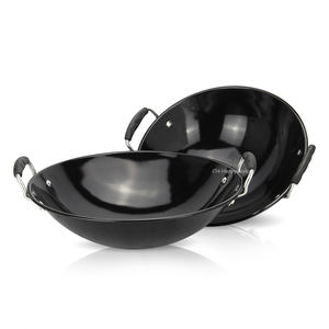 Happycooking-Juego de sartenes de hierro para cocina, <span class=keywords><strong>wok</strong></span> de granito, brasero, barbacoas, venta al por mayor - Product Image 1