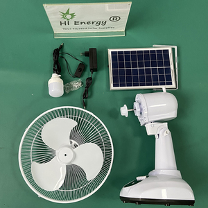 พัดลมพลังงานแสงอาทิตย์ HiEnergy ขนาด 12 นิ้ว แบบพกพา รุ่น HE-SPF-T98 พร้อมแผงโซลาร์เซลล์ในตัว - Product Image 5