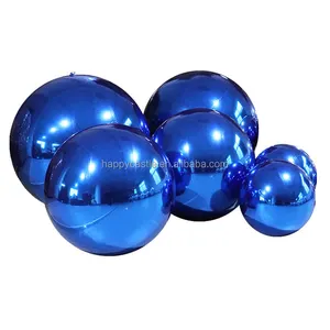批发价格圣诞镜球PVC银金彩色装饰充气镜球/派对用球