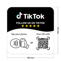 Carte d'analyse NFC 215 DLP, autocollant adhésif de table avec code QR dynamique pour Google