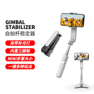 XYXD Mini Selfie Stick <b>Stabilizer</b> With Flash Built In Tripod For Smartphone Video Recording - Product Image 1
