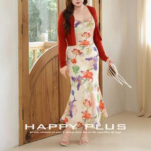 Robe nuisette à imprimé floral Runqi, col asymétrique, ourlet queue de poisson, taille naturelle, tenue décontractée quotidienne pour femme N9284 - Product Image 3