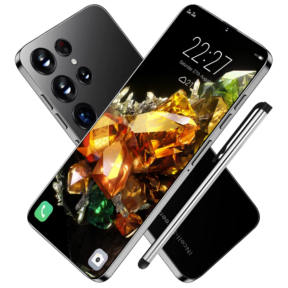 Fast drop ship S23 Ultra unlocked cell phone 6.8 inch Big Screen 16GB + 512GB Dual SIM Android Original smart 5G mobile phone