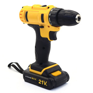Taladro Inalámbrico Amarillo de 21V Max con Batería de Litio, Mandril sin Llave, Reversible, para Perforar Madera, Metal y Concreto, Herramienta para Bricolaje - Product Image 2