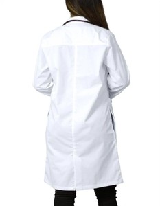 Camice <span class=keywords><strong>da</strong></span> Laboratorio Unisex di Alta Qualità, Abbigliamento <span class=keywords><strong>da</strong></span> <span class=keywords><strong>Lavoro</strong></span>, Camice Medico Lungo fino al Ginocchio, Camice Bianco Ospedaliero - Product Image 2