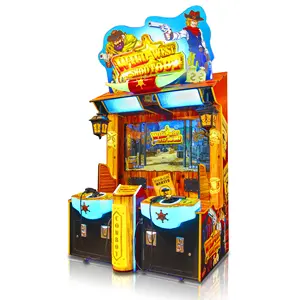 Máquina de juego Arcade Wild West Shootout que funciona con monedas Juegos de disparos para 2 jugadores