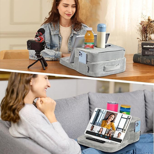 SUREWAL Couch Cup Holder Tray <strong>Tablet</strong> <strong>Pillow</strong> Stand Bed Couch Car Holds Drinks Snacks Remotes Phones <strong>Tablet</strong> for Sofas <strong>Pillow</strong> - Product Image 6