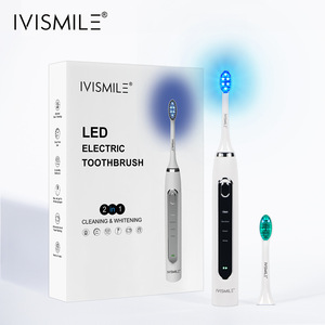<span class=keywords><strong>IVISMILE</strong></span> IPX7 Adulte Minuterie Brosse À Dents Doux Poils Sonic Électrique avec Blanchiment Oral Nettoyage ABS Matériel - Product Image 2