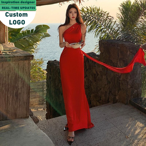 Nouvelle collection été 2025 : Robes longues élégantes asymétriques de créateur pour femme, qualité supérieure - Product Image 2