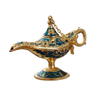 Исламская стильная креативная Новинка, украшение дома, волшебная лампа, металлическая ароматерапевтическая лампа, поделки