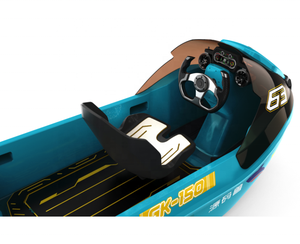 Sports nautiques océaniques personnalisés de haute qualité en plastique kart électrique pédalo adulte <span class=keywords><strong>petit</strong></span> mini <span class=keywords><strong>bateau</strong></span> à réaction - Product Image 4