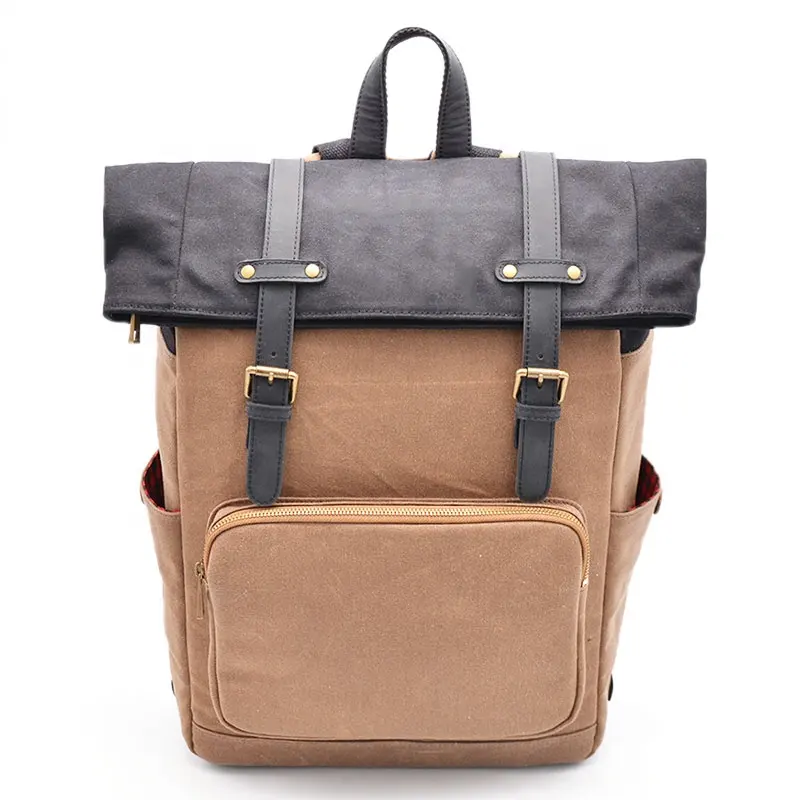 Fashion Custom logo Luxury Large Capacity Canvas Bags Travel Outdoor Hiking Camping Laptop Backpacks for Men
