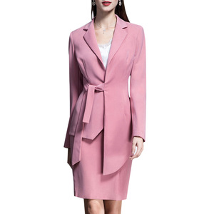 Neues Produkt Damen Rosa Formeller <span class=keywords><strong>Blazer</strong></span> Anzug 3-teiliger Anzug für Frauen - Product Image 1