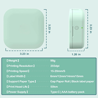 Imprimante d'étiquettes thermique portable mini de petite taille Q30 Aimo 15 mm Imprimante de fabrication d'autocollants pour iOS Android