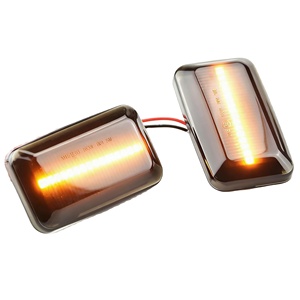 ไฟเลี้ยว LED แบบไดนามิกสำหรับ Porsche 911 924S 944 Audi <span class=keywords><strong>Volkswagen</strong></span> สีเหลืองอำพันที่ไหลได้ - Product Image 1