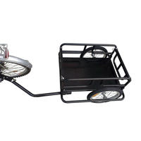 Remorque à vélo pour le transport de marchandises, le camping et les sorties, chariot à tirer derrière la remorque à marchandises