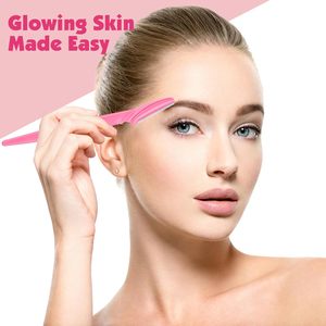 100 rasoirs pour sourcils et visage pour femmes et hommes, rasoirs faciaux multicolores avec protections, sûrs pour les débutants - Product Image 1